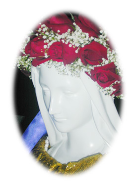Our Lady of the Roses Shrine statue