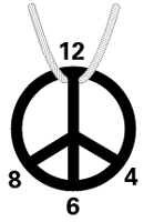 Satanic peace symbol
