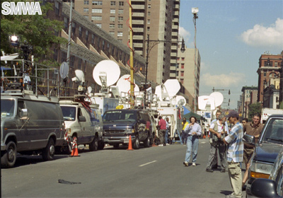 Media cover the terrorist attack