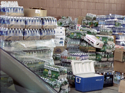 Supplies for the rescue workers