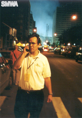 Michael being interviewed